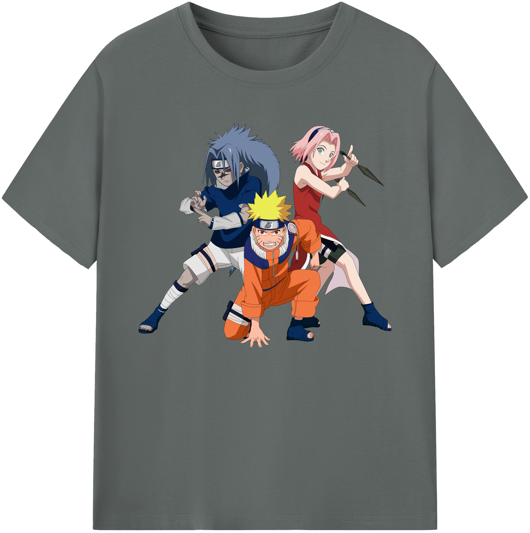 （画像用） NARUTO -ナルト- うずまき ナルト Uzumaki Naruto 綿100％ メンズ半袖Tシャツ｜肌触りやわらか＆通気性